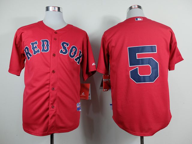 Men Boston Red Sox #5 Garciaparra Red MLB Jerseys1